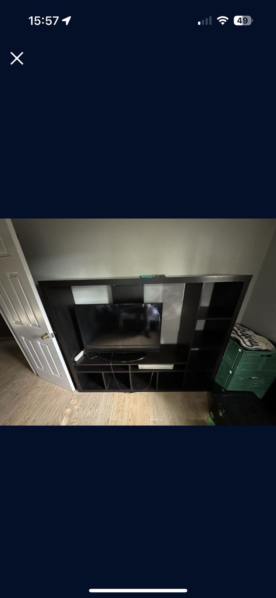 IKEA entertainment center And Shelves