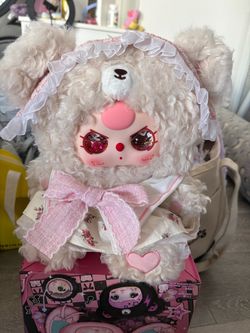 Baby Three Gooji Gooji Bear Series 400% Cream teddy bear Peachy Jelly Plush