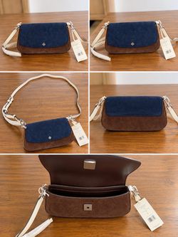 Tory Burch Two-Tone Suede Crossbody Bag
