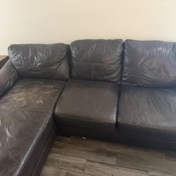 Leather Sectional