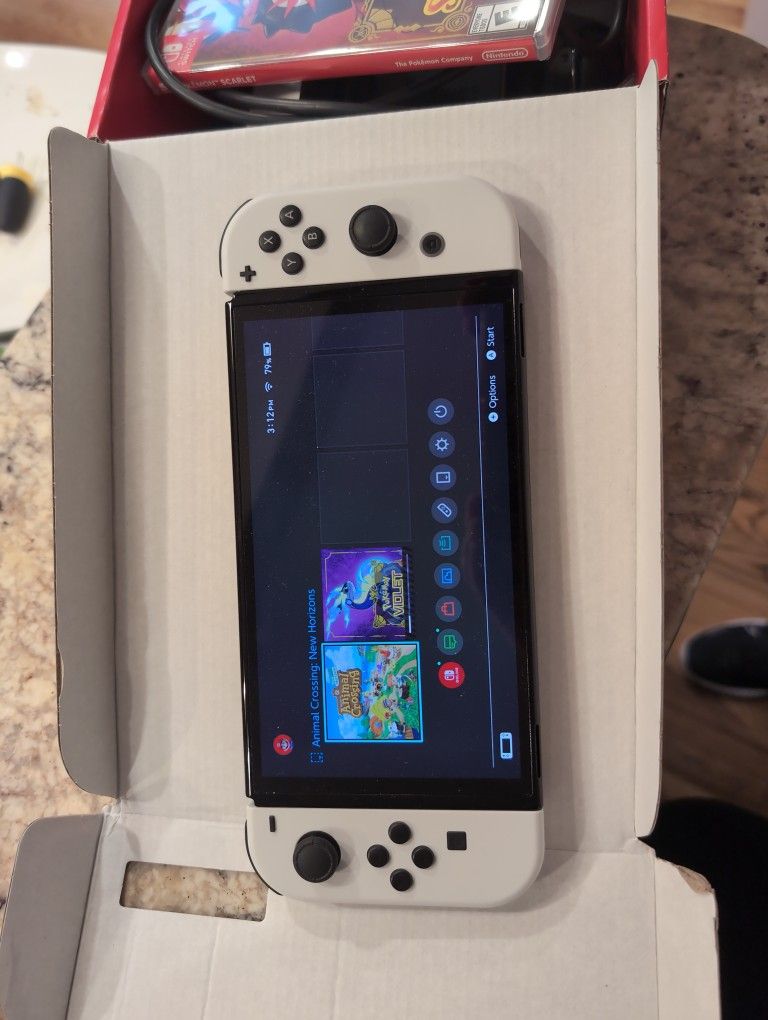 Nintendo Switch OLED With Pokemon Violet/Scarlet