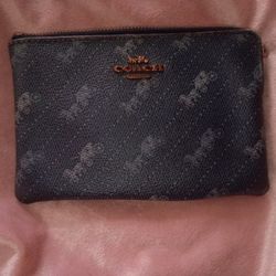 Coach Signature Zip Pouch / Wristlet