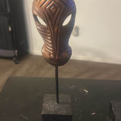 Metal Mask: Africa Cast Iron Zebra Satanism Candle Holder