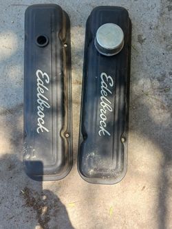 Pontiac 400 block edelbrock covers