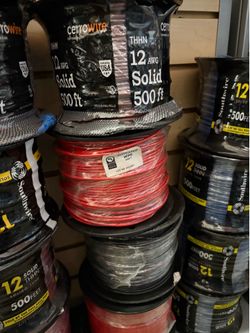 New wire cable # 12 solid 500ft