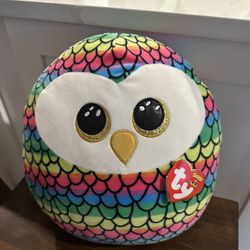Ty Owen The Rainbow Owl - Medium Size