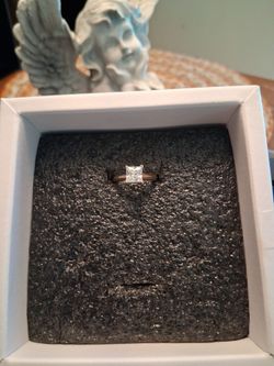 14kt Rose Gold Princess Cut 1.25 ctw