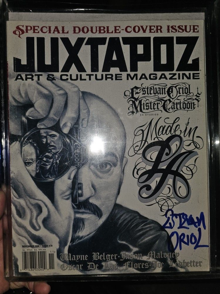 Estevan Oriol Rare JUXTAPOZ Magazine Autograph