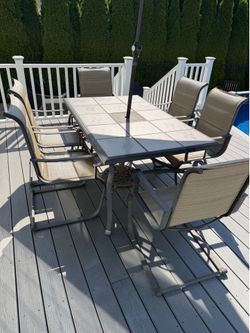 7 piece patio dining set