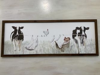 Cows & Hens Laundry Frame