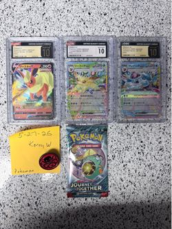CGC grade 10 pristine Japanese Pokémon Cards