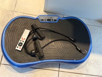 Vibration Fitness Plate – Blue & Black