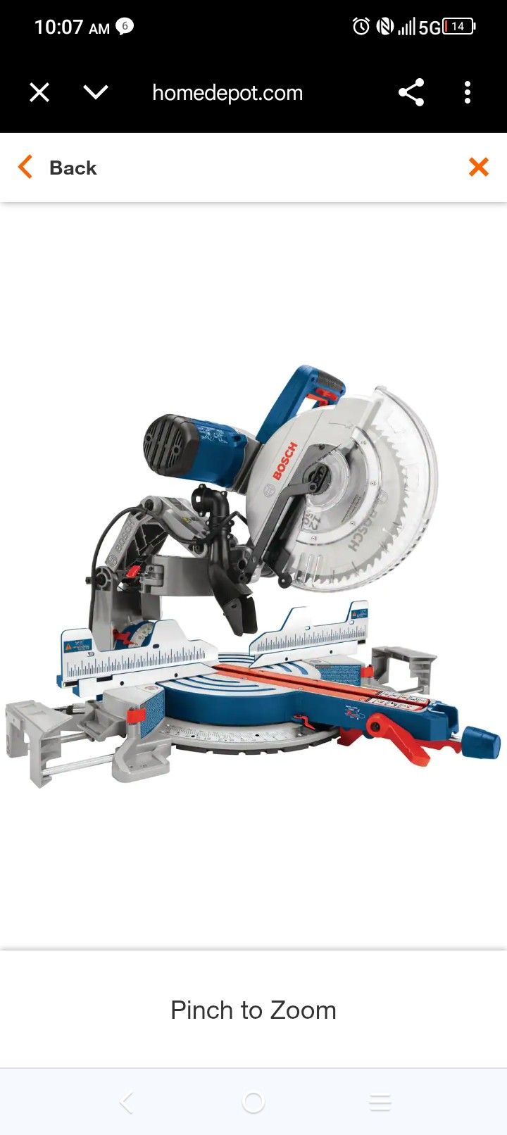 Bosch 18V 12 Inch Dual-Bevel Miter Saw Kit 