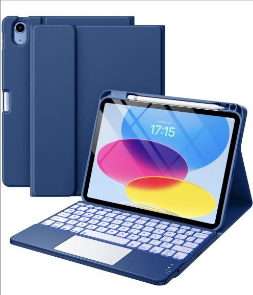 Harvopu Compatible for iPad 11th 10th Generation Case with Keyboard,