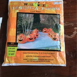 Leaf Bags Halloween 