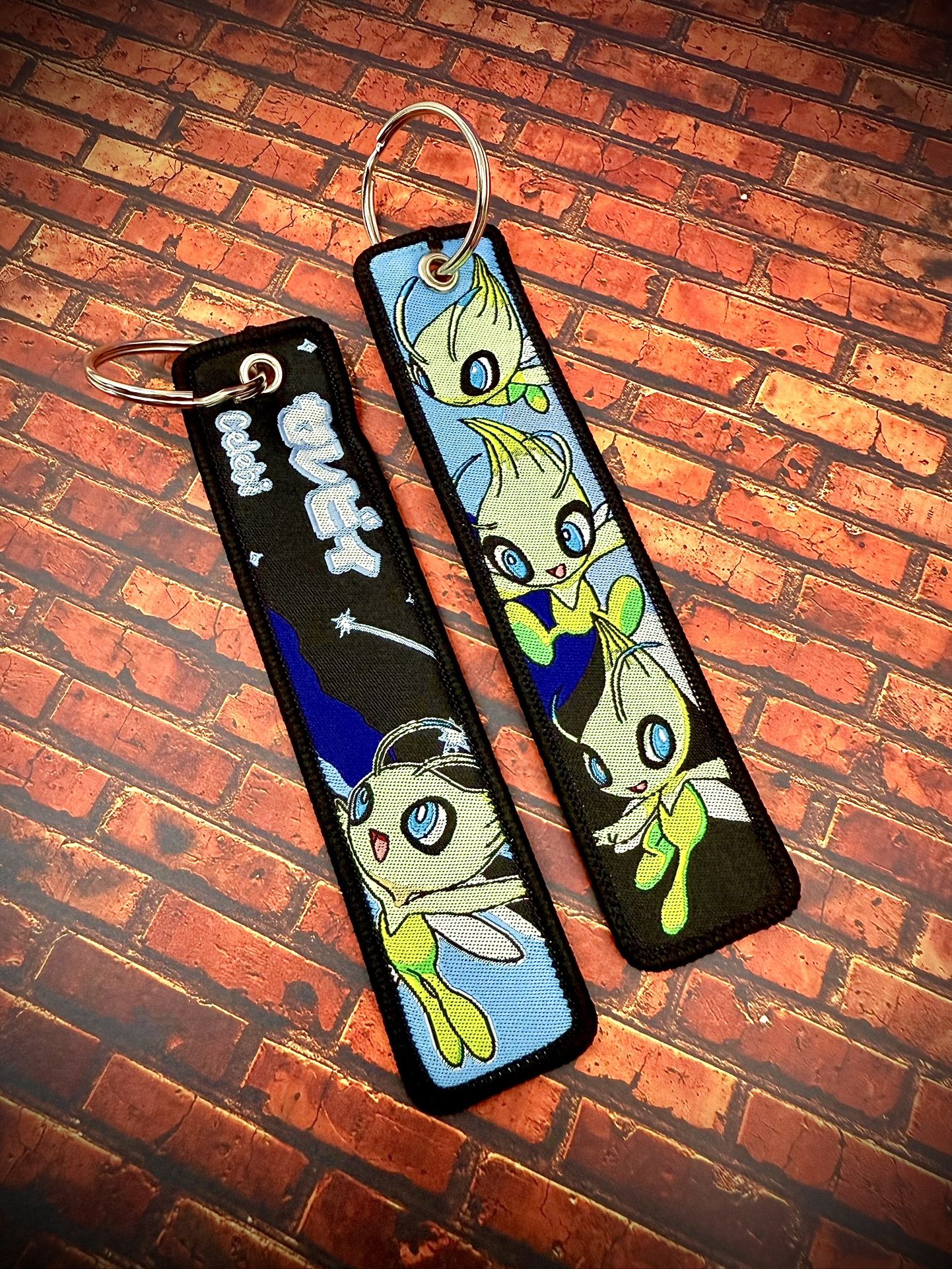 1 Piece Double Sided 5 Inch Pokemon Celebi Keychain 