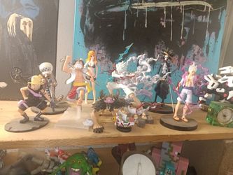 One Piece Luffy Nami Chopper Gear 5 Figures Statues Collectable Anime Obo