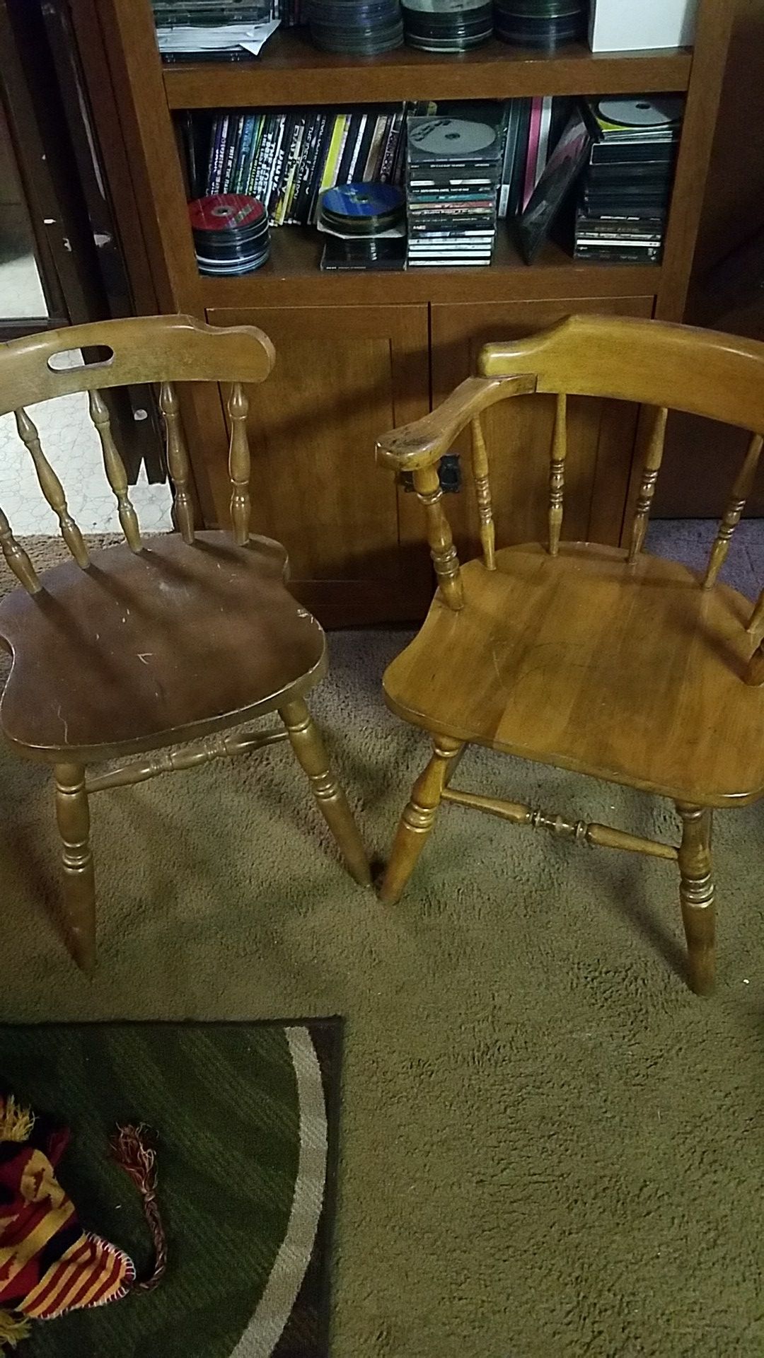 Wooden chairs