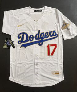 Dodgers #17 jersey, XS—3XL, new
