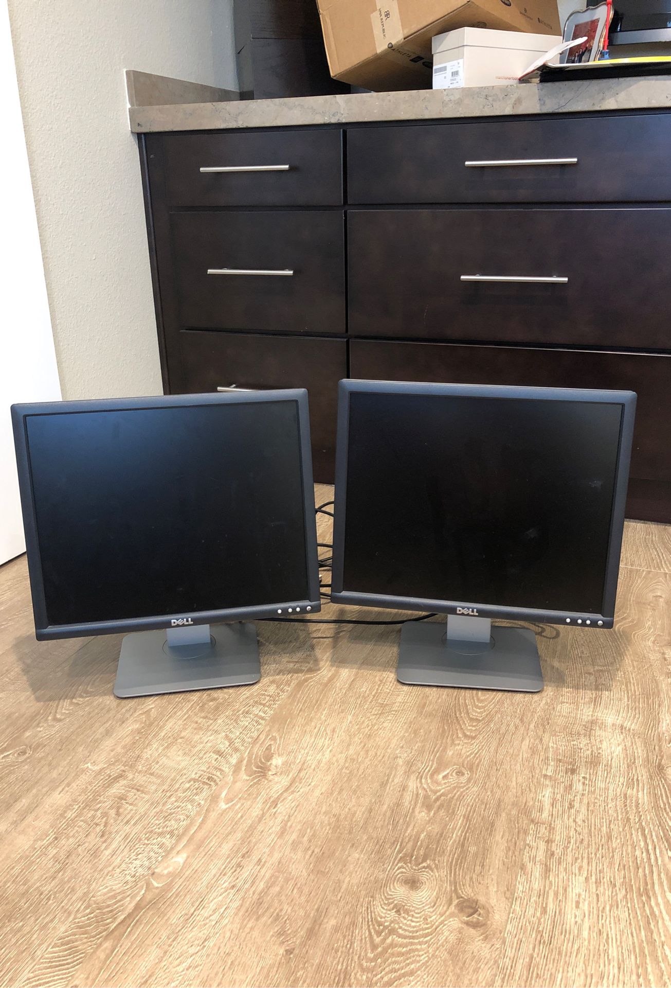 Dual Dell Computer monitors