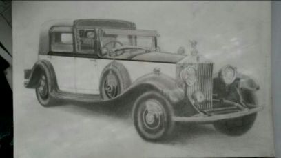 Rolls Royse phantom 2 or 3 i dont remember. 8 by 11