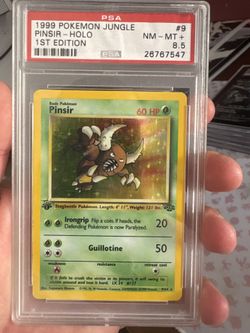 PSA 8.5 Jungle Pinsir 1st Edition (Scratch Error Card)