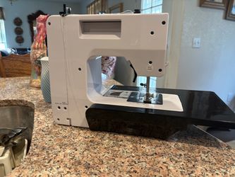 Compact Sewing Machine White and Black