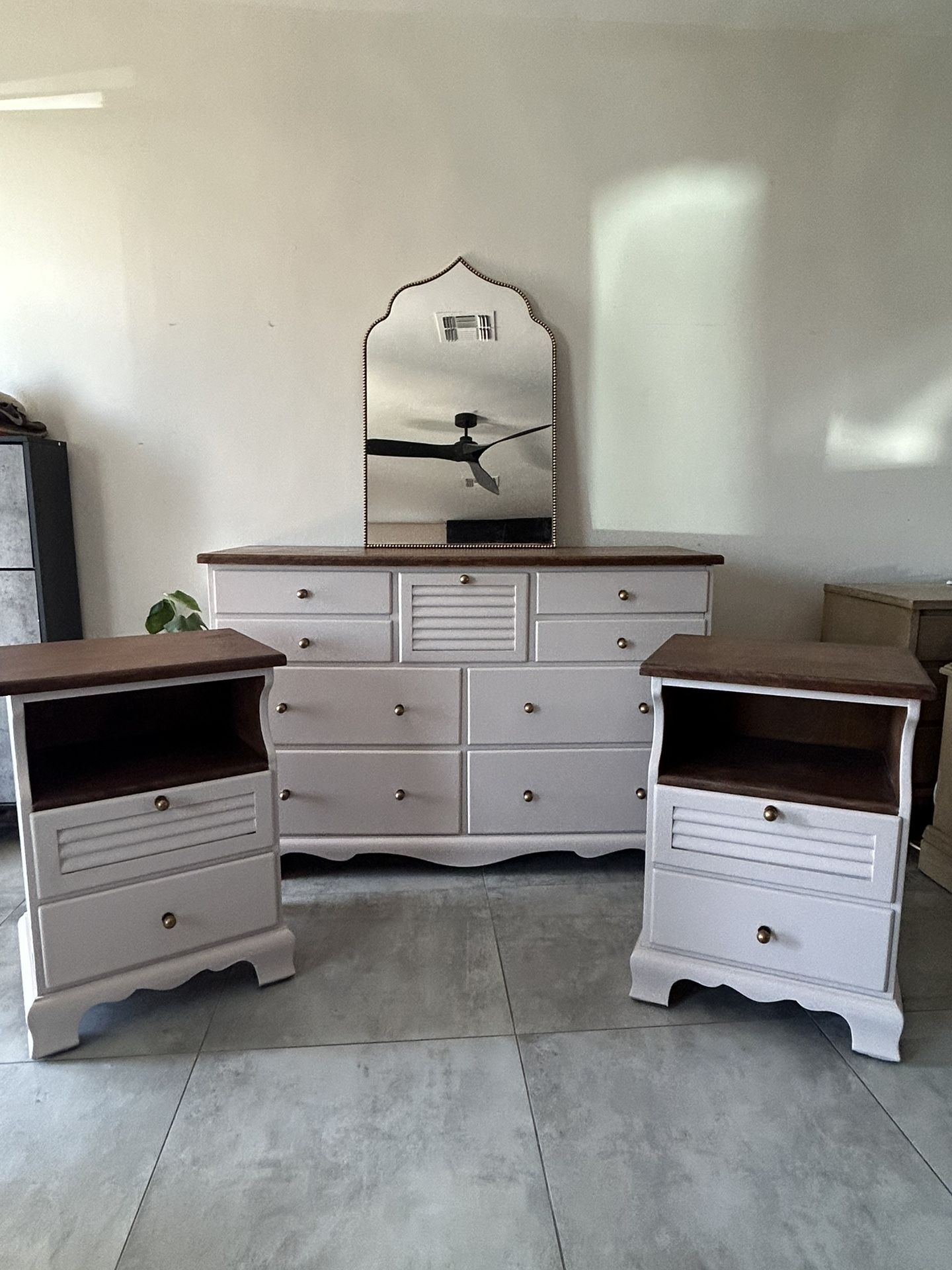 Wood Dresser & Nightstand Set