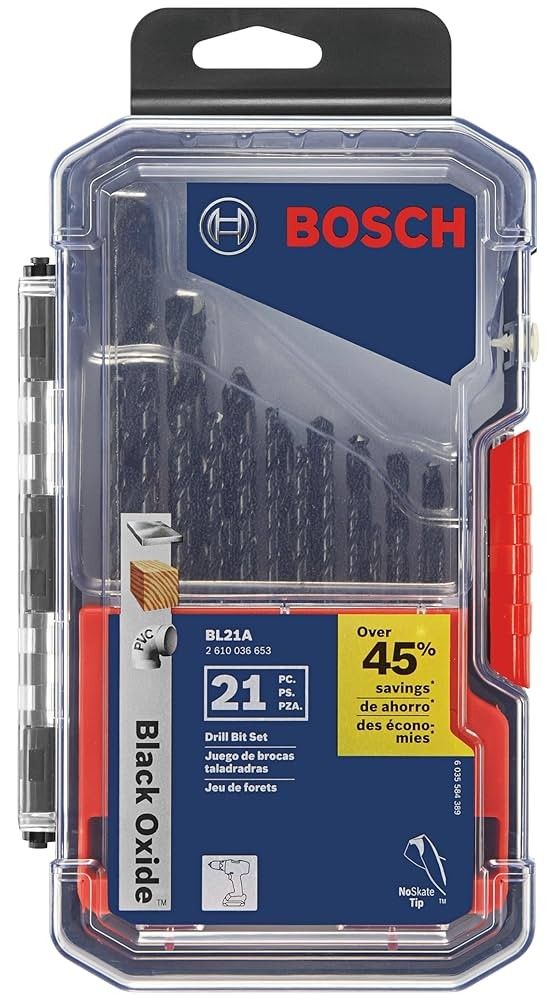 Bosch Black Oxide Drill Bits