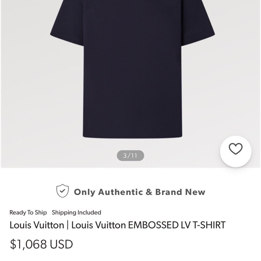 New Embossed Louis Vuitton T Shirt NWT Navy Blue for Sale in Little Chute,  WI - OfferUp