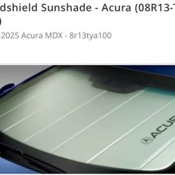 Acura Mdx  Windshield Shade NEW