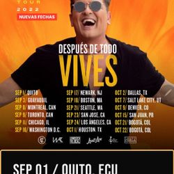Carlos vives Concert Tonight Wed $100 Only 1 Tix Floor