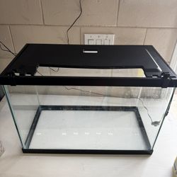 Aqueon 15 gallon aquarium black 24x12x12