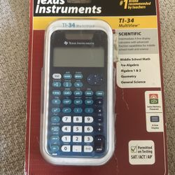 New TI-34 Scientific Calculator 