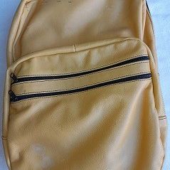 Durable leather backpack