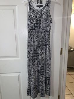 Black and White Girls’ Dress