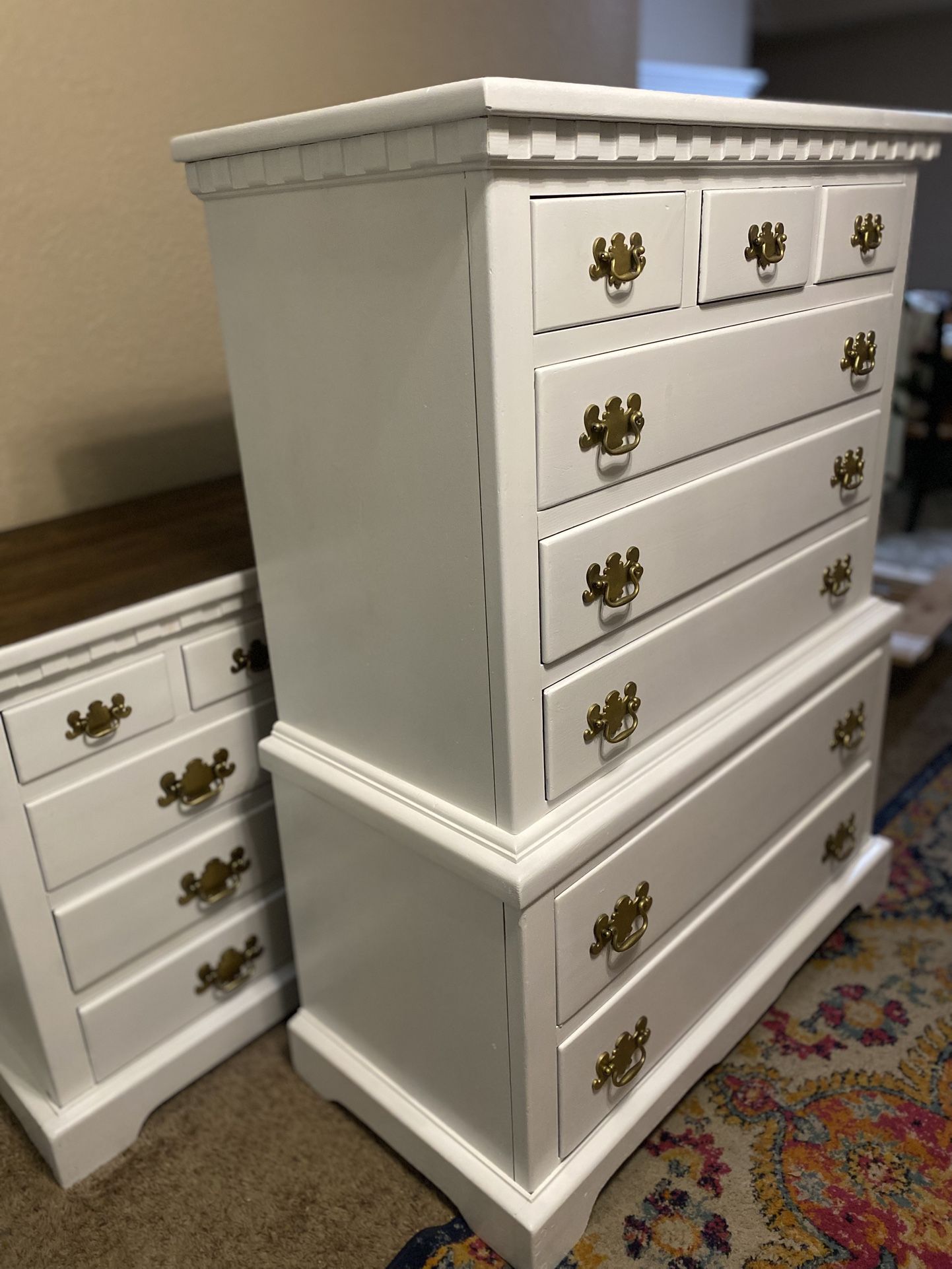 Refinished Dresser Set