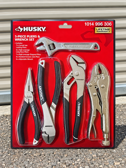 Husky 5-Piece Pliers & Wrench Set