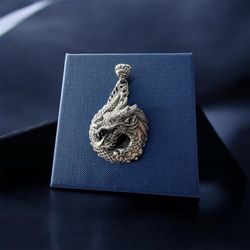 🔥🐲 Azhdaha Pendant Pendant w/ 18K Gold Accent – By SAMUEL B. 🔥