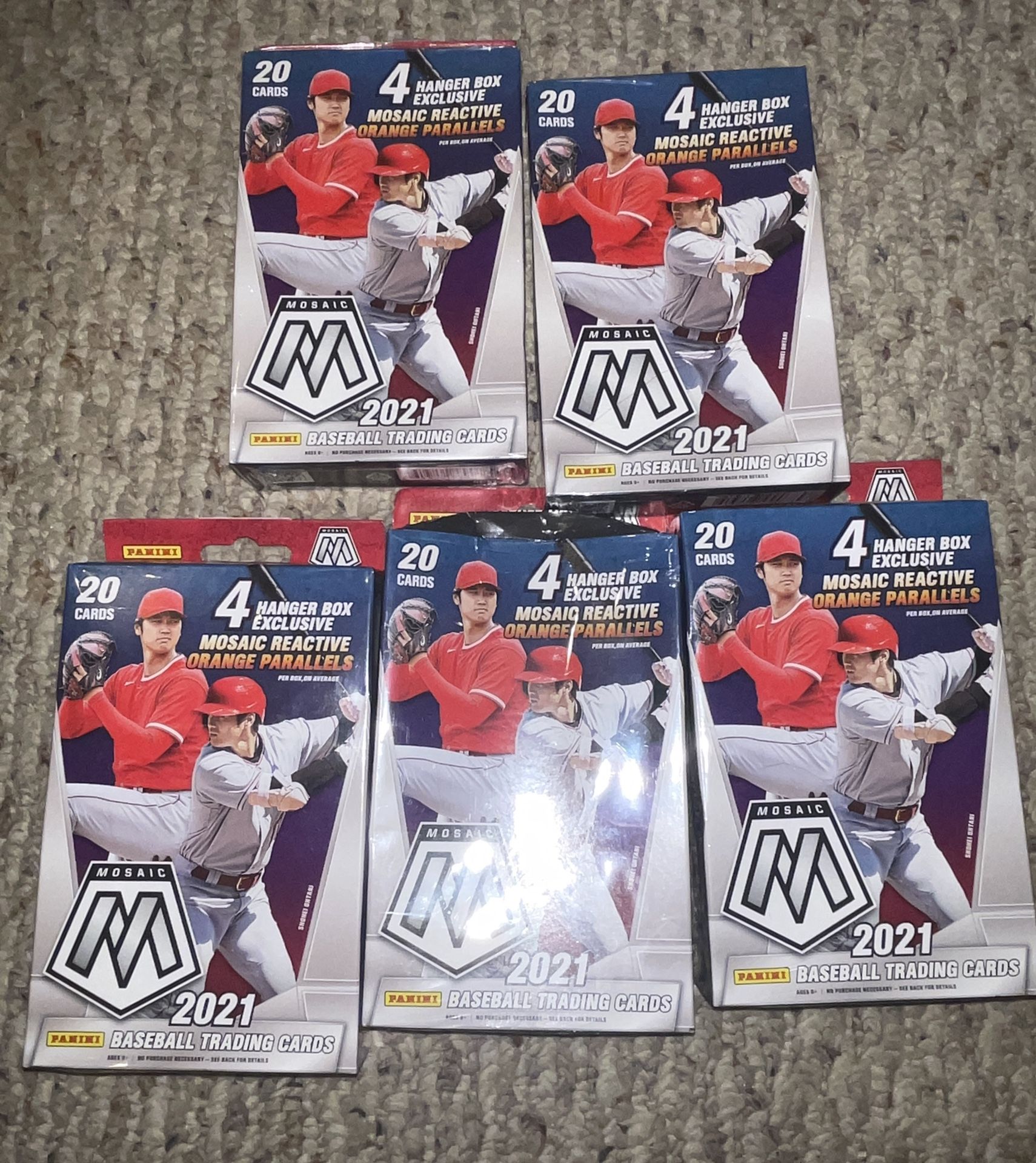 Mosiac Mlb Hanger Pack 2021 $11 Each 