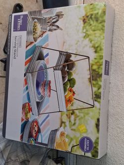 Better Homes & Gardens 2-Tier Galvanized Serving Stand