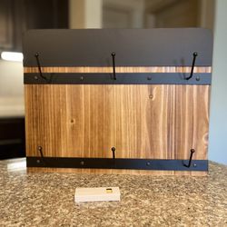 Rustic Burnt Wood Rack