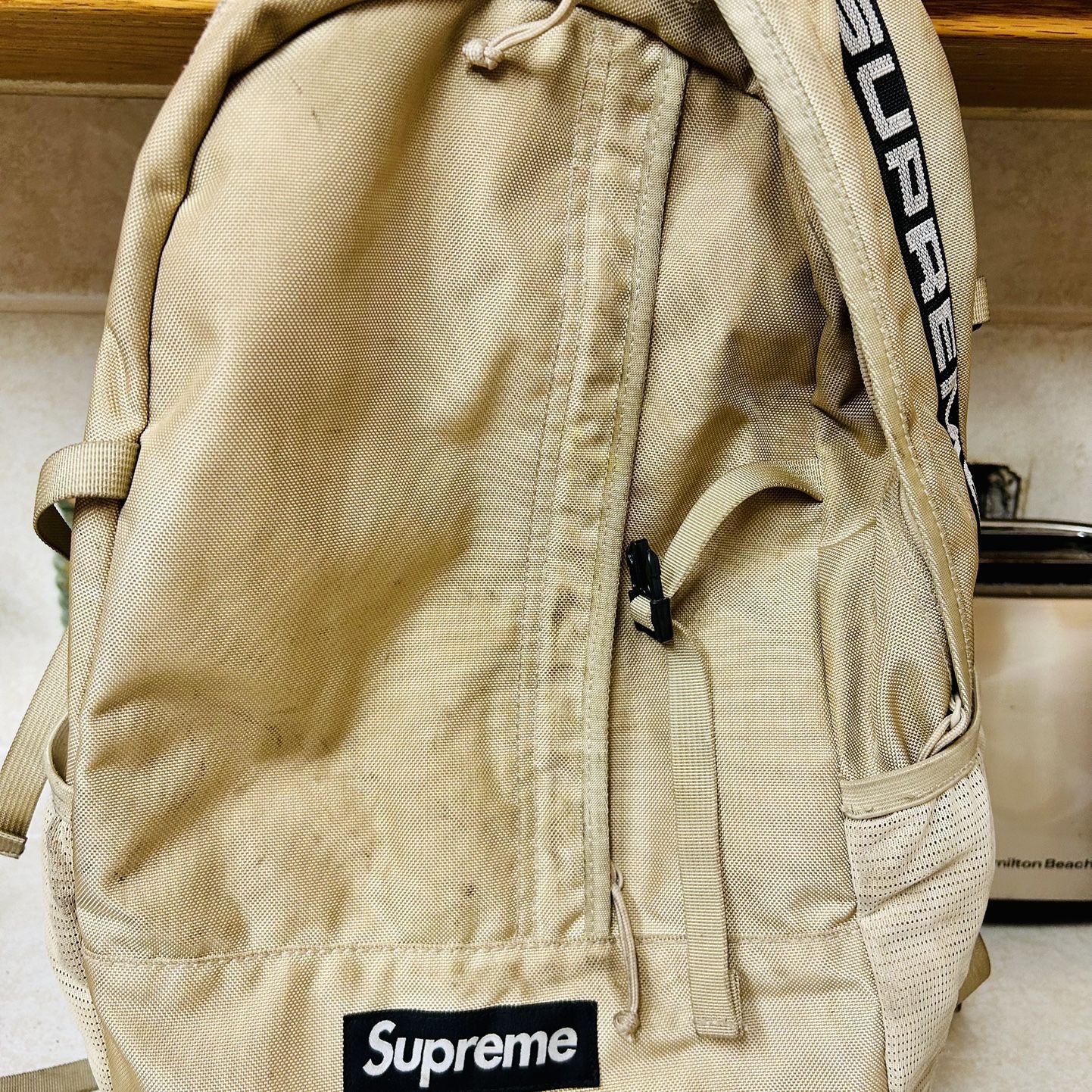Supreme backpack outlet tan