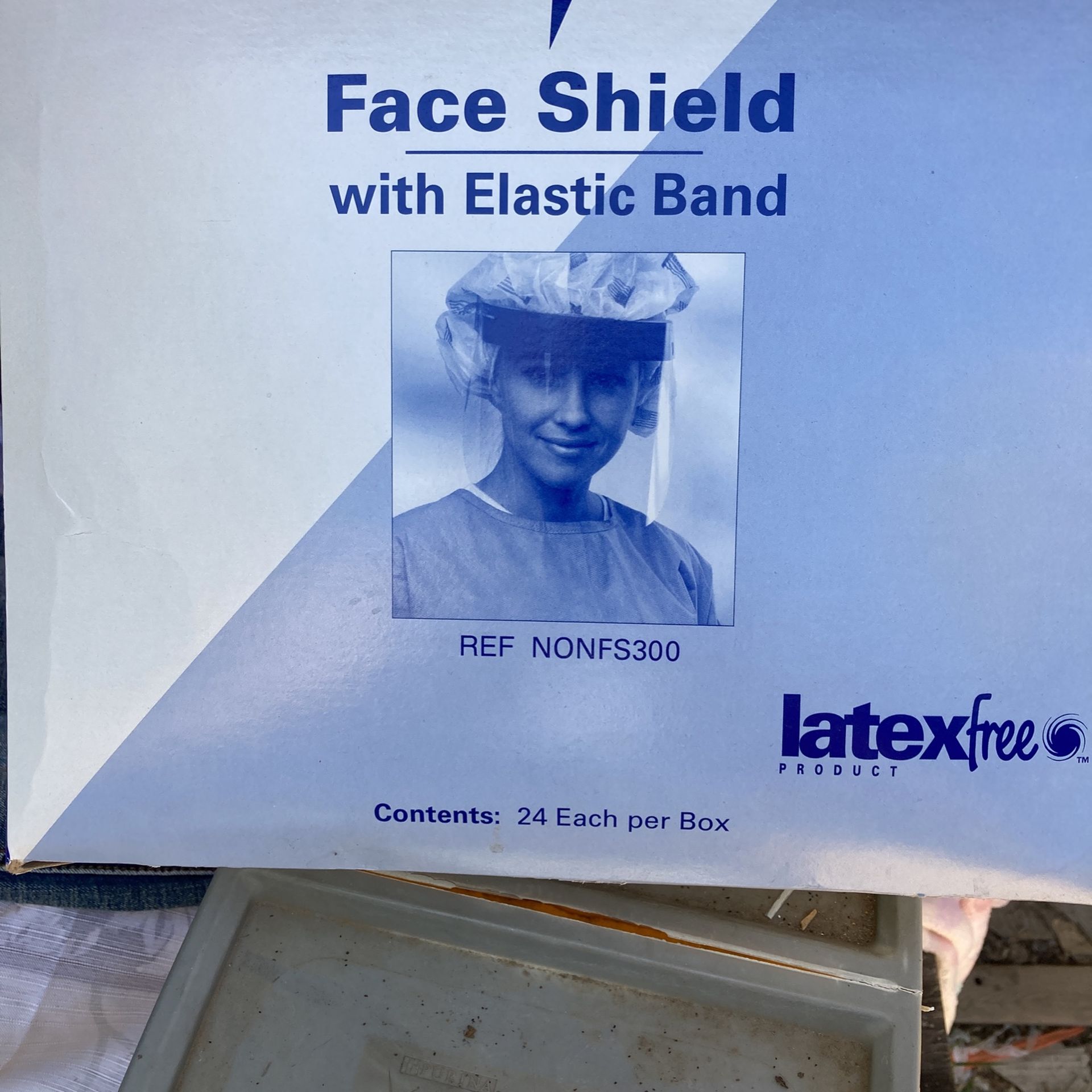 Medline -Face Shield  With Elastic Band