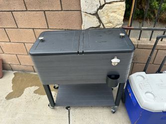 Rolling cooler cart