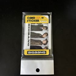 Big Bang (K-Pop) Sticker Cards