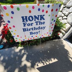Lawn Sign- Honk For The Birthday Boy