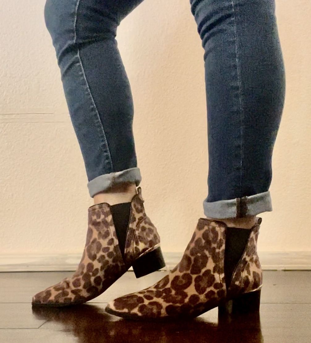 Nine West Animal Print Ankle Boots