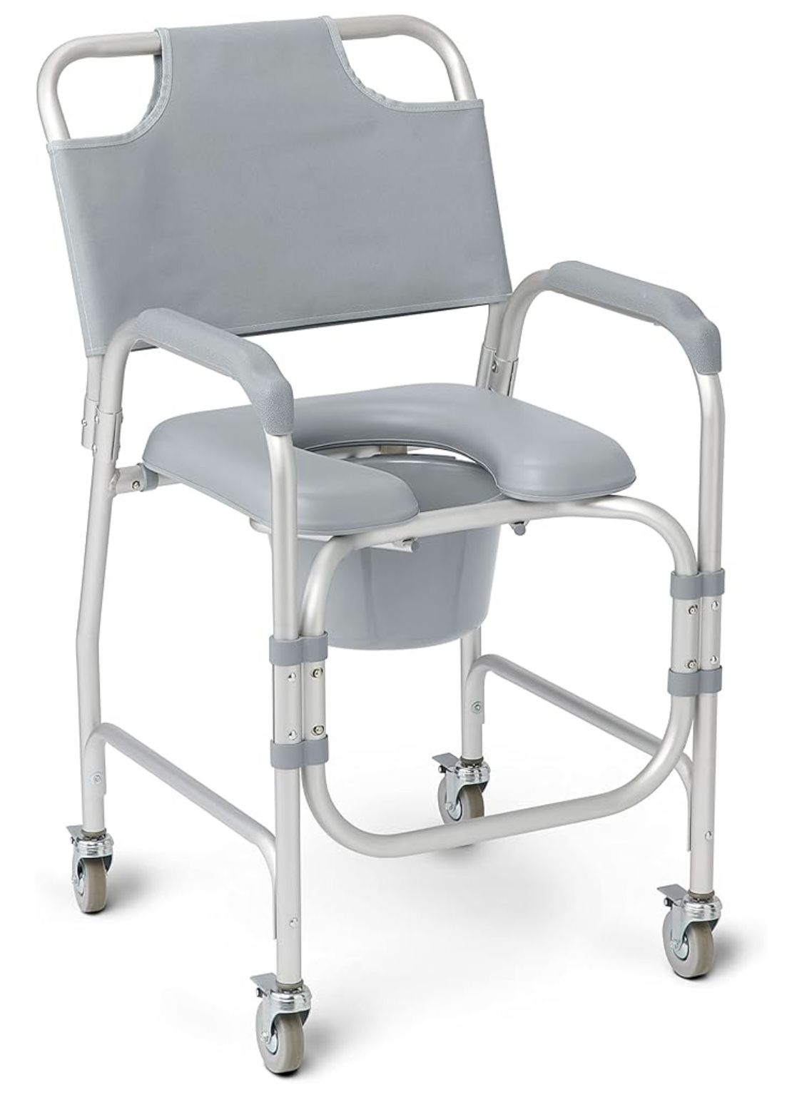 Commode Shower Chair With Wheels