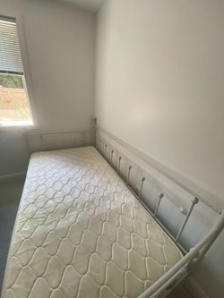 White metal bed frame  daybed
